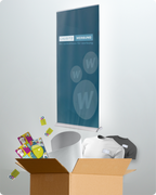 Messe Paket Start:  Roll-up,  Banner, Flyer, Visitenkarten, Polos oder T-Shirts mit Druck, Namensschilder,  Versandkostenfrei - Bild 2