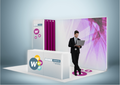 Messestand System Nürnberg 420 x 300 cm | hinterbeleuchtet, werkzeugfrei | für Messen jeder Größe