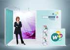 Messestand System Stuttgart 416 x 300 cm | werkzeugfrei, LED Spots & Hinterleuchtung | ideal für Messeauftritt