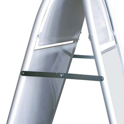 Indoor/Outdoor Kundenstopper mit Logotop | A1,70x100cm | weiß, schwarz, silber, rot - Bild 7