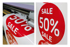 Räumungsverkauf SALE Aufkleber | Aufkleber fürs Schaufenster | Ø 20-90 cm - rot, rosa, orange, blau, grün - Bild 13