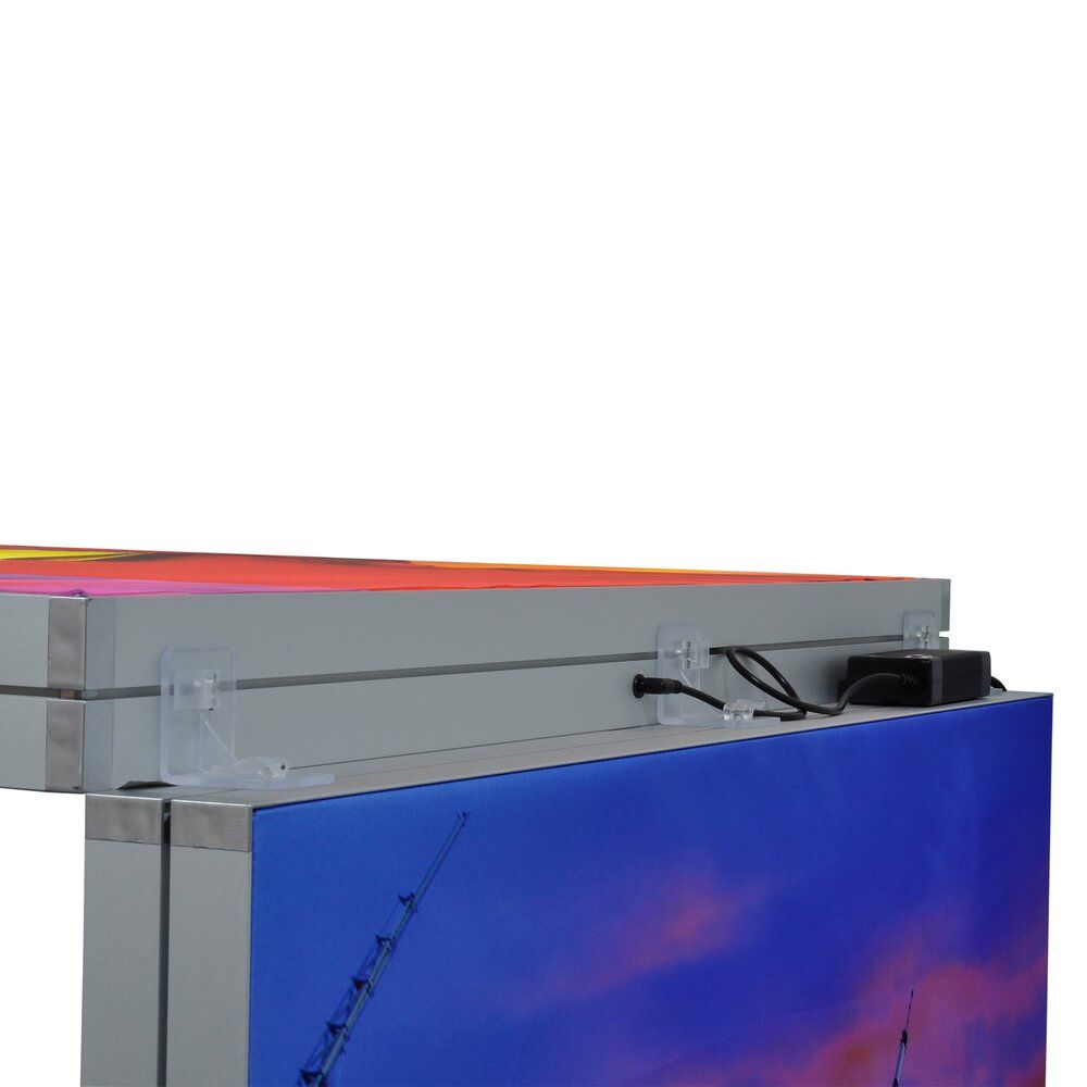 Messestand System Köln 308 x 310 cm | nachhaltig, werkzeugfrei, LED Spots & Hinterleuchtung für professionelle Messen - Bild 18