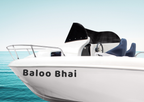 Bootsbeschriftung 10 cm hoch| für Festboote: Segelboot, Katamaran, Jacht, Sportboot | personalisierte Aufkleber + Gratis Symbole | ein Produkt - beide Seiten des Bootes  (2 Schriftzüge) - Bild 6