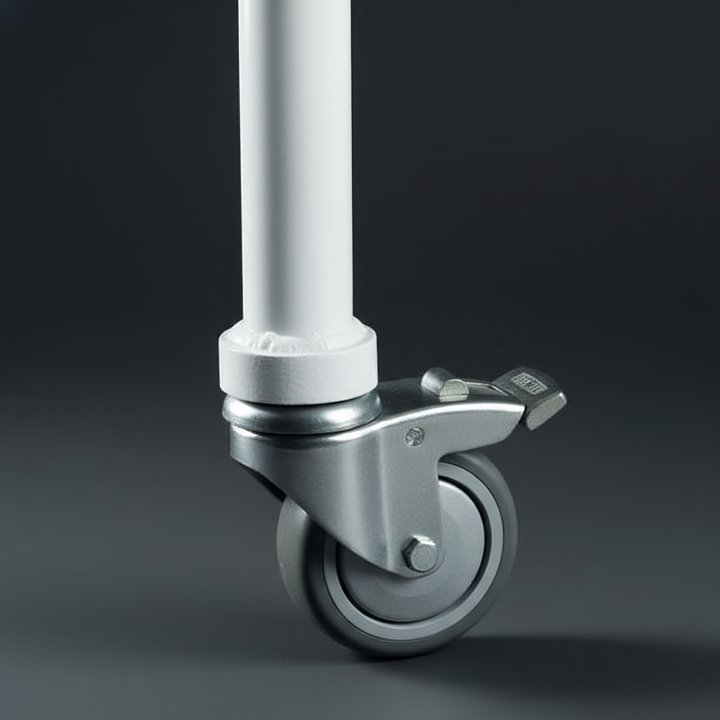 Kundenstopper mit Fahrradabstellplatz und Logo-Schild – in Silber oder Weiß, inkl. Druck - Bild 5