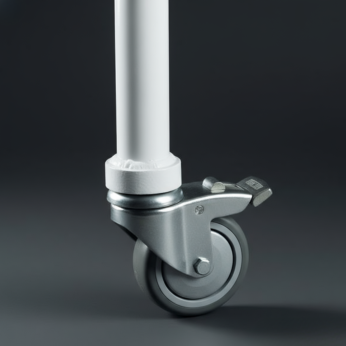 Kundenstopper mit Fahrradabstellplatz und Logo-Schild – in Silber oder Weiß, inkl. Druck - Bild 5