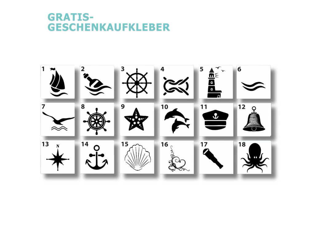 Bootskennzeichen 15 cm hoch| für Schlauchboot und Angelboot| personalisierte Bootsbeschriftung + Gratis Symbole | ein Produkt - beide Seiten des Bootes  (2 Schriftzüge) - Bild 12