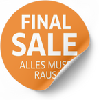 Final Sale , alles muss raus | Sale Fensteraufkleber | Ø 20-90 cm - rot, rosa, orange, blau, grün - Bild 6