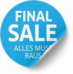 Final Sale , alles muss raus | Sale Fensteraufkleber | Ø 20-90 cm - rot, rosa, orange, blau, grün - Bild 9