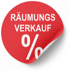Räumungsverkauf SALE Aufkleber | Aufkleber fürs Schaufenster | Ø 20-90 cm - rot, rosa, orange, blau, grün - Bild 3