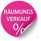 Räumungsverkauf SALE Aufkleber | Aufkleber fürs Schaufenster | Ø 20-90 cm - rot, rosa, orange, blau, grün - Bild 2