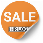 Sale Aufkleber mit Ihrem Logo | kostenlose Personalisierung |  Ø 20-90 cm -  rot, rosa, orange, blau, grün - Bild 7