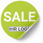 Sale Aufkleber mit Ihrem Logo | kostenlose Personalisierung |  Ø 20-90 cm -  rot, rosa, orange, blau, grün - Bild 5