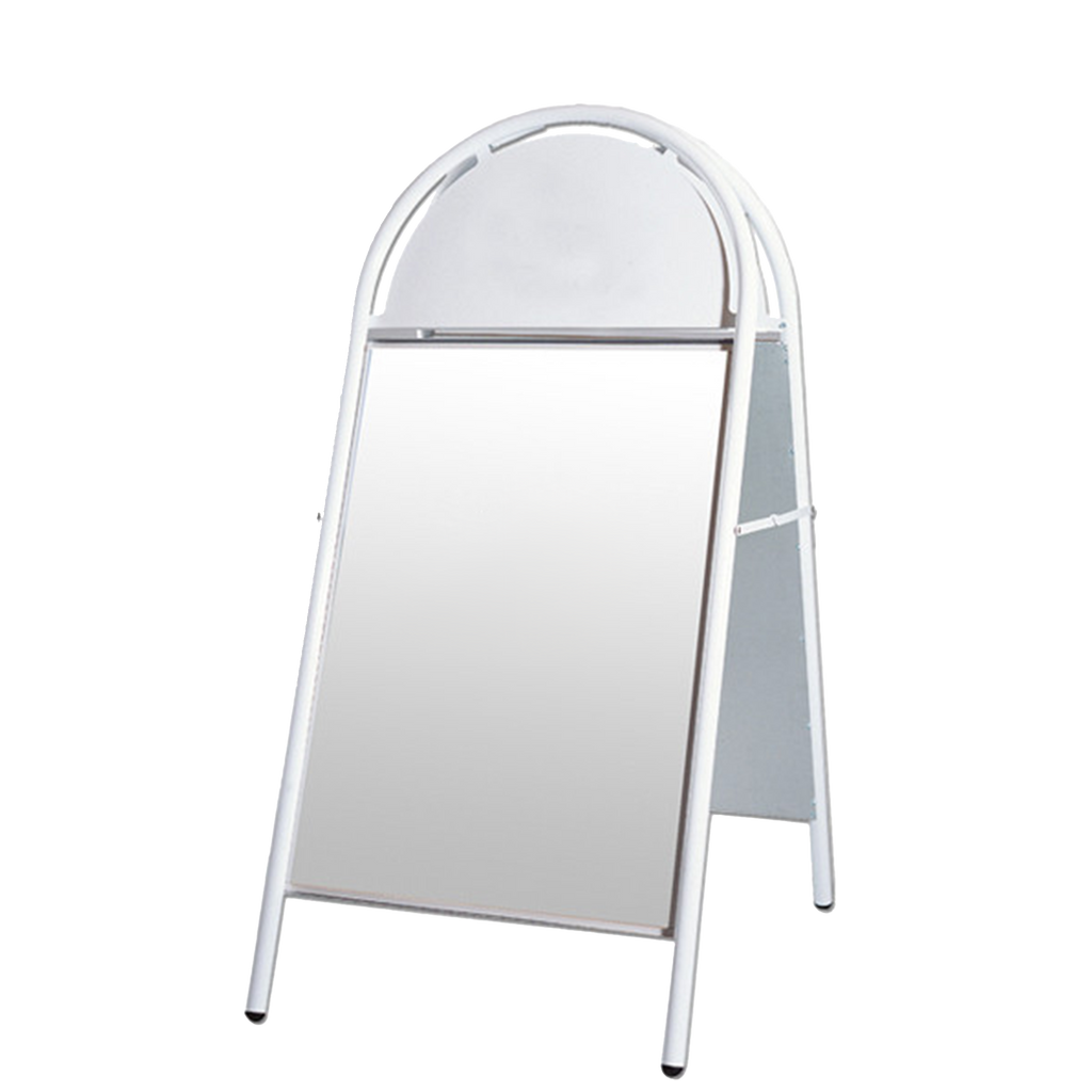Indoor/Outdoor Kundenstopper mit Logotop | A1,70x100cm | weiß, schwarz, silber, rot - Bild 3