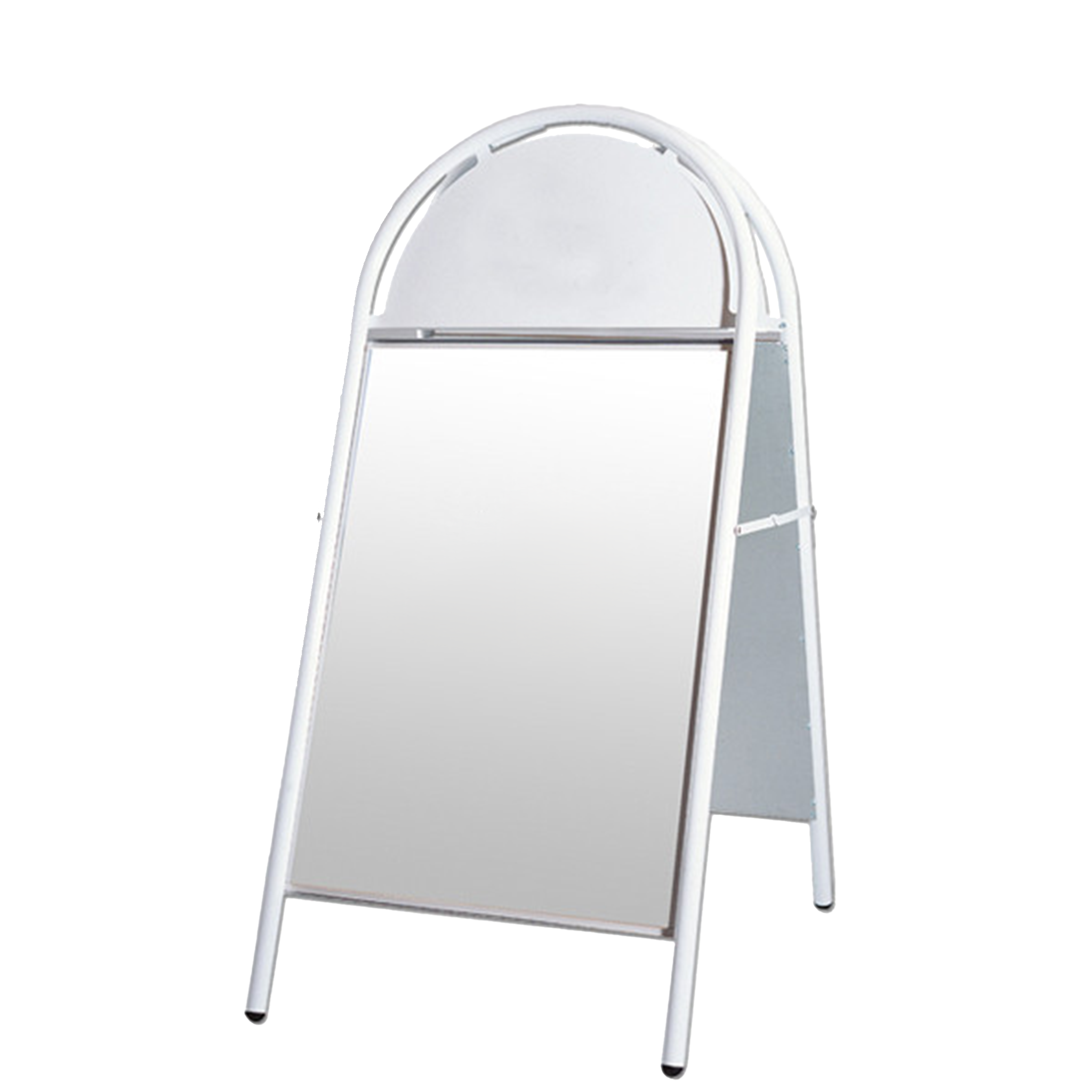 Indoor/Outdoor Kundenstopper mit Logotop | A1,70x100cm | weiß, schwarz, silber, rot - Bild 3