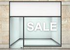 Aufkleber "SALE"- Klebebuchstaben fürs Schaufenster | 100cm x 30cm, Farbe weiß - Bild 2