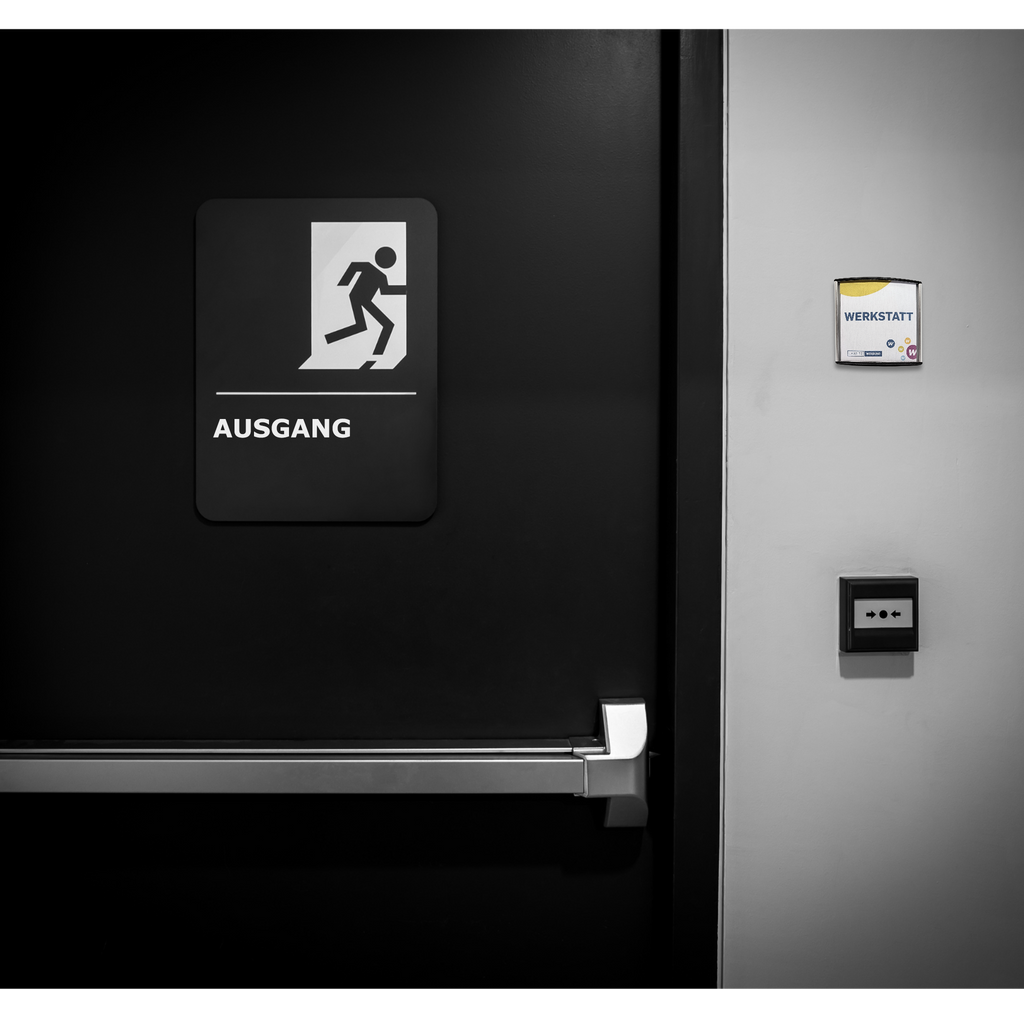 Personalisiertes Türschild | leicht gebogen | mit schwarzen Endkappen | mit/ohne Druck - Bild 9