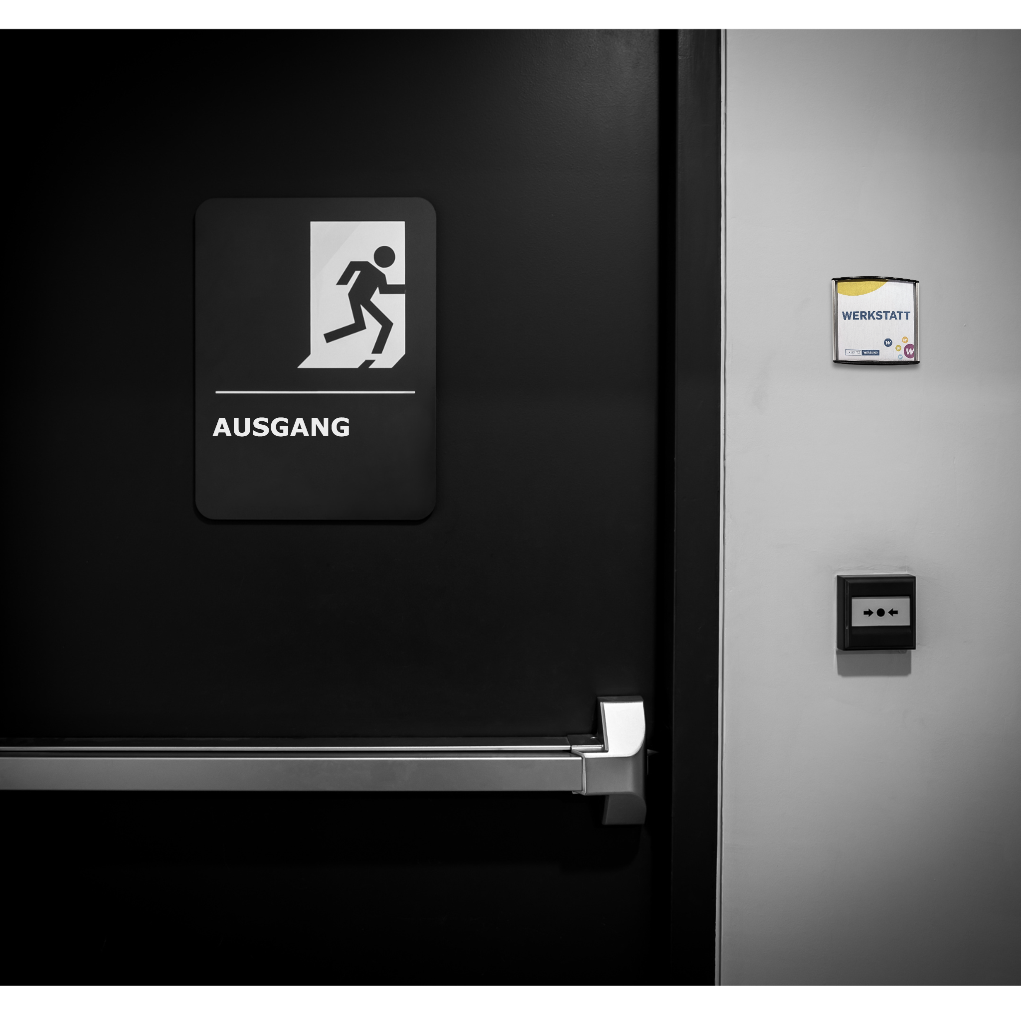 Personalisiertes Türschild | leicht gebogen | mit schwarzen Endkappen | mit/ohne Druck - Bild 9