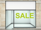 Aufkleber "SALE"- Klebebuchstaben fürs Schaufenster | 100cm x 30cm,  Farbe grün - Bild 2