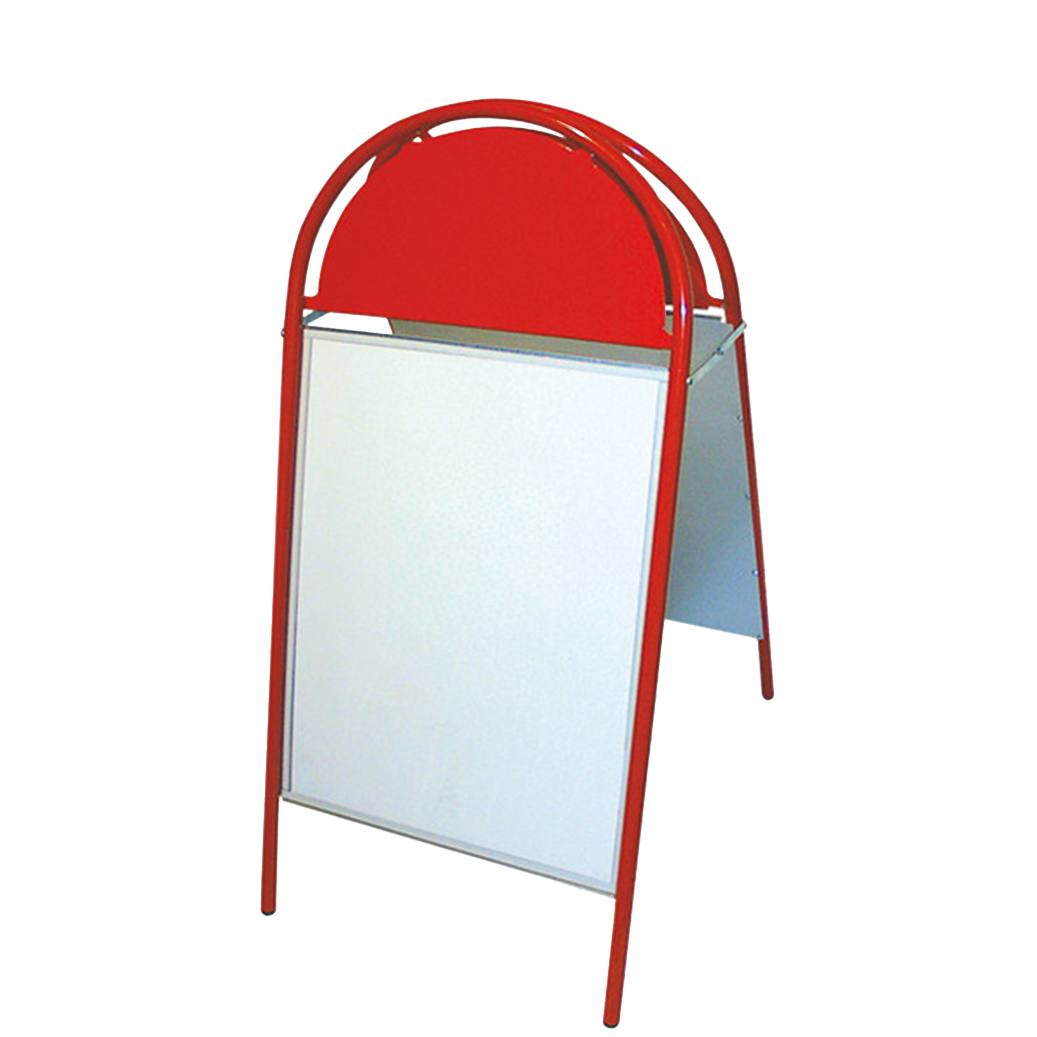 Indoor/Outdoor Kundenstopper mit Logotop | A1,70x100cm | weiß, schwarz, silber, rot - Bild 5