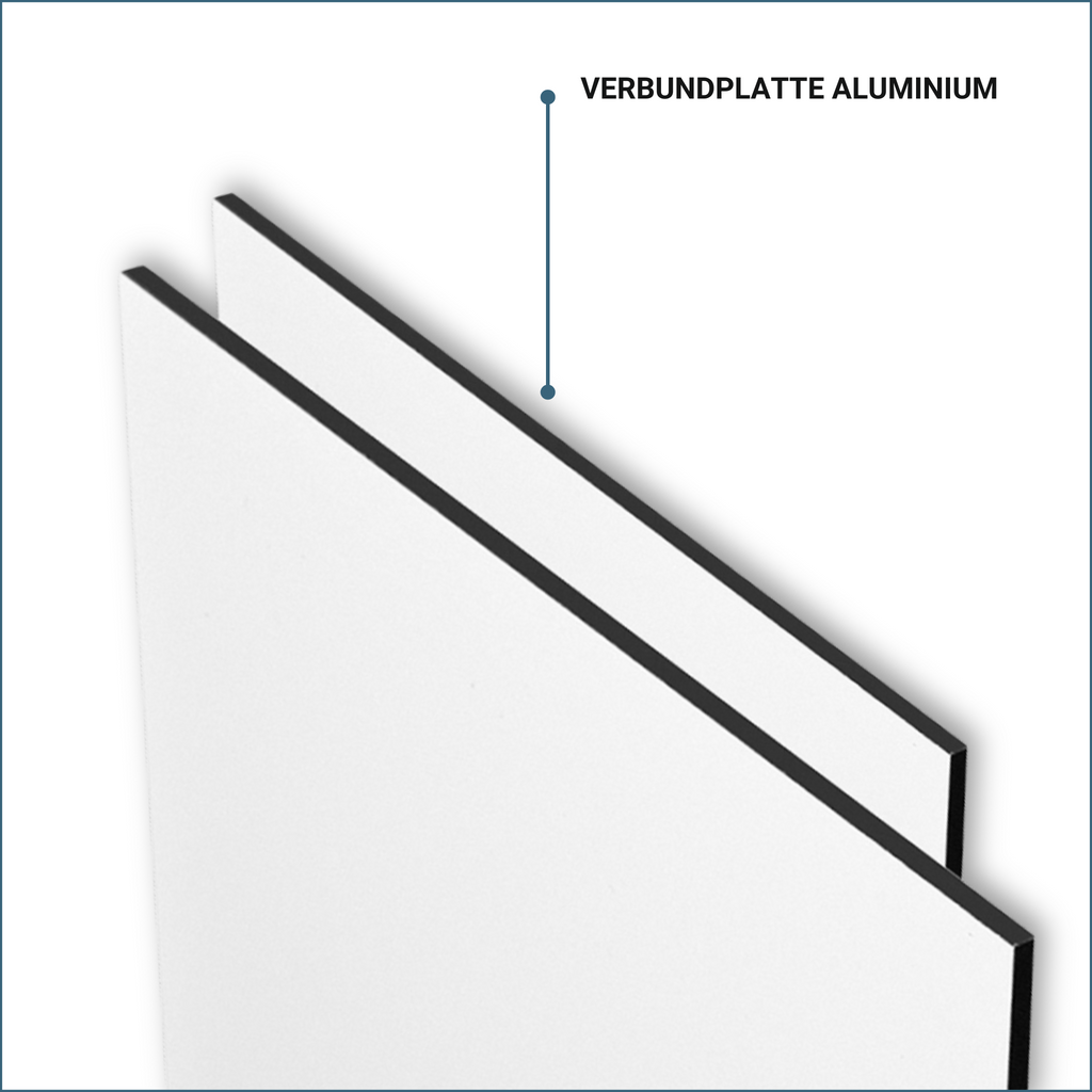 Firmenschild Alu oder Acrylglas  |  inkl.  Bohrungen & Abstandhalter, Datencheck & Druck - Bild 5