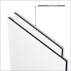 Firmenschild Alu oder Acrylglas  |  inkl.  Bohrungen & Abstandhalter, Datencheck & Druck - Bild 5
