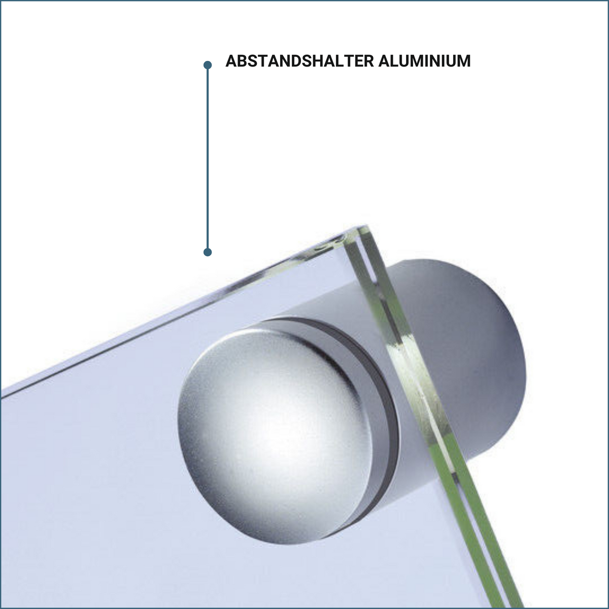 Firmenschild Alu oder Acrylglas  |  inkl.  Bohrungen & Abstandhalter, Datencheck & Druck - Bild 7