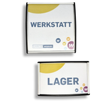 Personalisiertes Türschild | leicht gebogen | mit schwarzen Endkappen | mit/ohne Druck - Bild 5