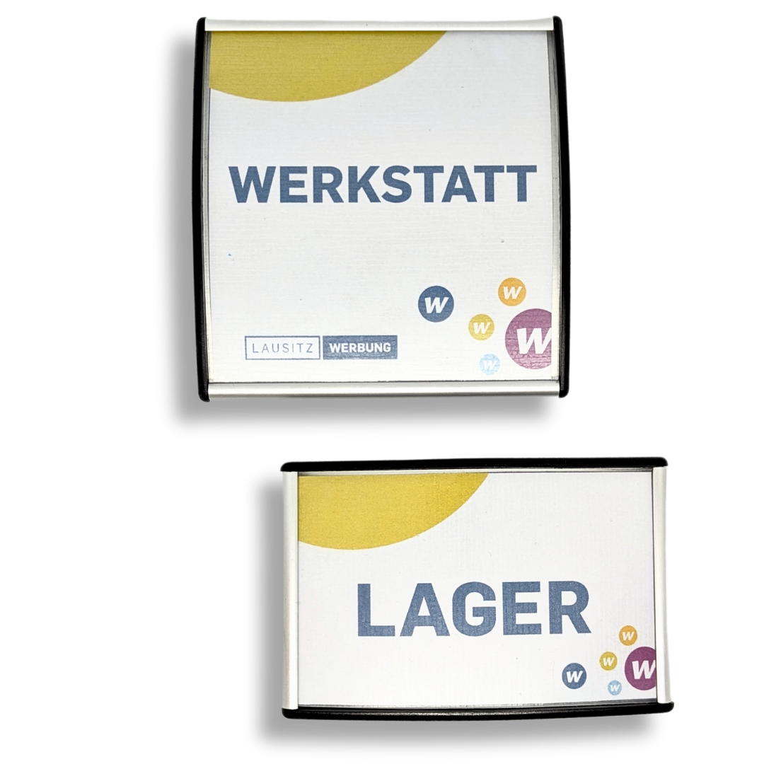 Personalisiertes Türschild | leicht gebogen | mit schwarzen Endkappen | mit/ohne Druck - Bild 5
