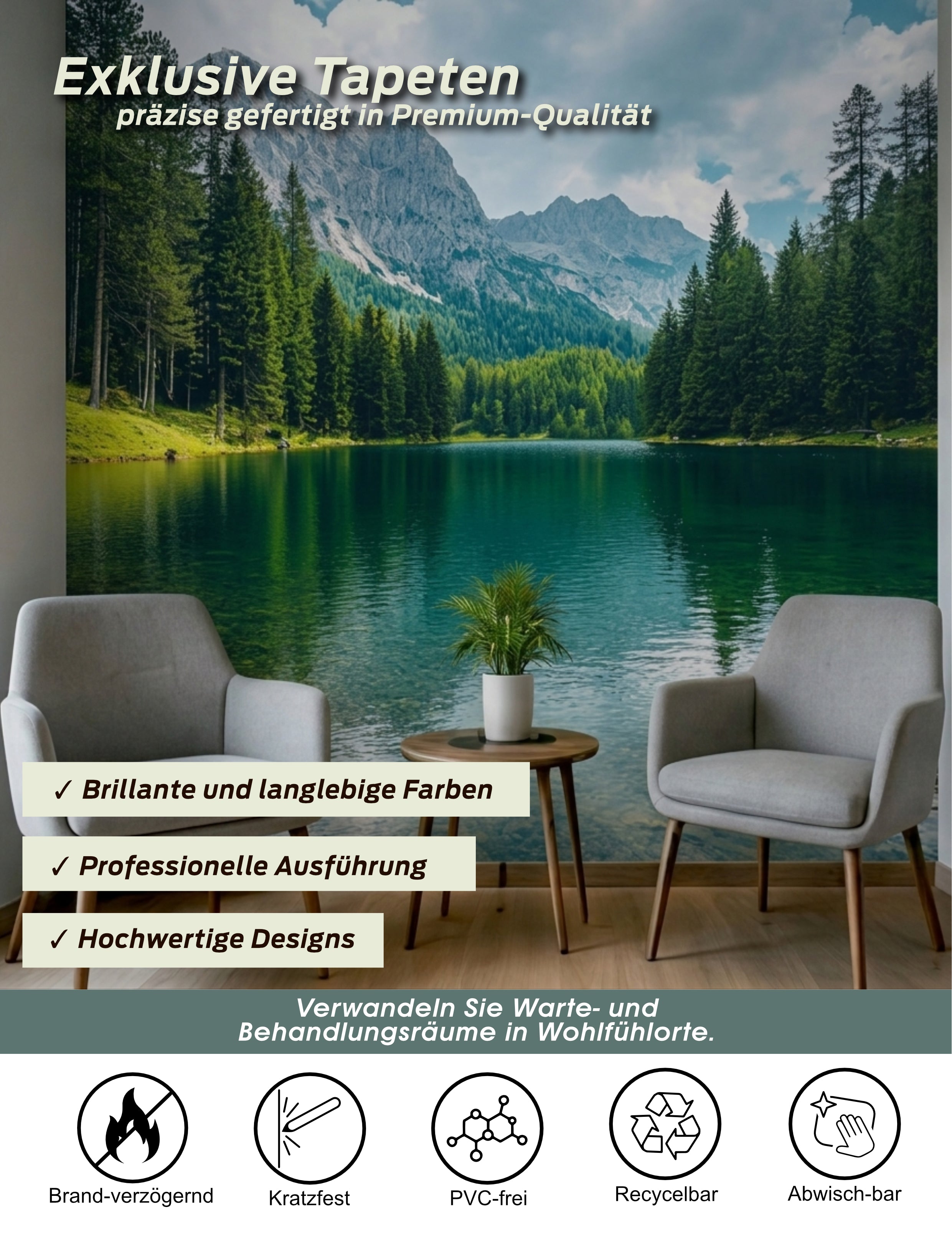 Airtex® Fototapete nach Maß für Innenräume – inkl. Druck | Nahtlose Wandverkleidung & eigenem Motiv - Bild 4