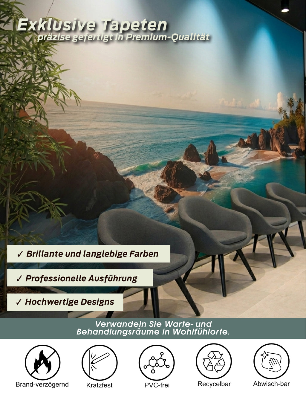 Airtex® Fototapete nach Maß für Innenräume – inkl. Druck | Nahtlose Wandverkleidung & eigenem Motiv - Bild 3