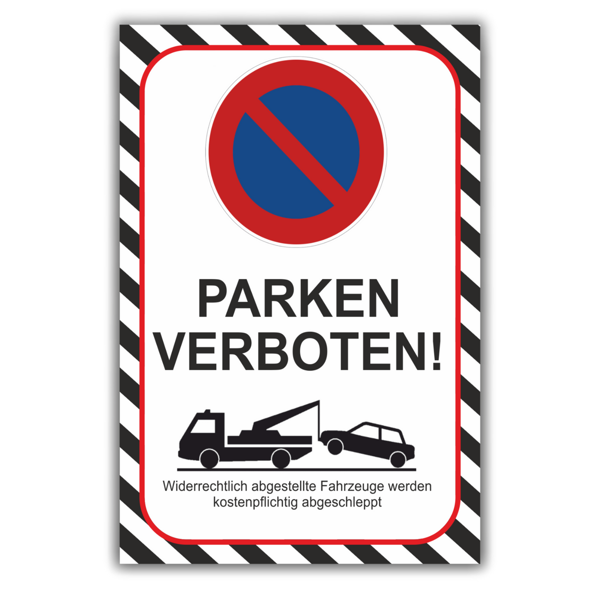 Parkplatzschild Parken verboten Alu-Verbund oder PVC 30x20 cm, 40x30 cm