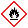 Gefahrstoffsymbol GHS 02 „Brennbare Stoffe“ | Propan, Butan, Acetaldehyd | CLP Gefahrgut Kennzeichnung