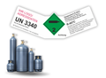 Kältemittel Gemisch R-407C UN 3340 | Gefahrgut Kennzeichnung Aufkleber | ADR & DIN EN ISO | Personalisierung