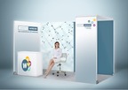 Messestand System Düsseldorf 412 x 218 cm | werkzeugfrei, hinterbeleuchtet | perfekt für Messeauftritt