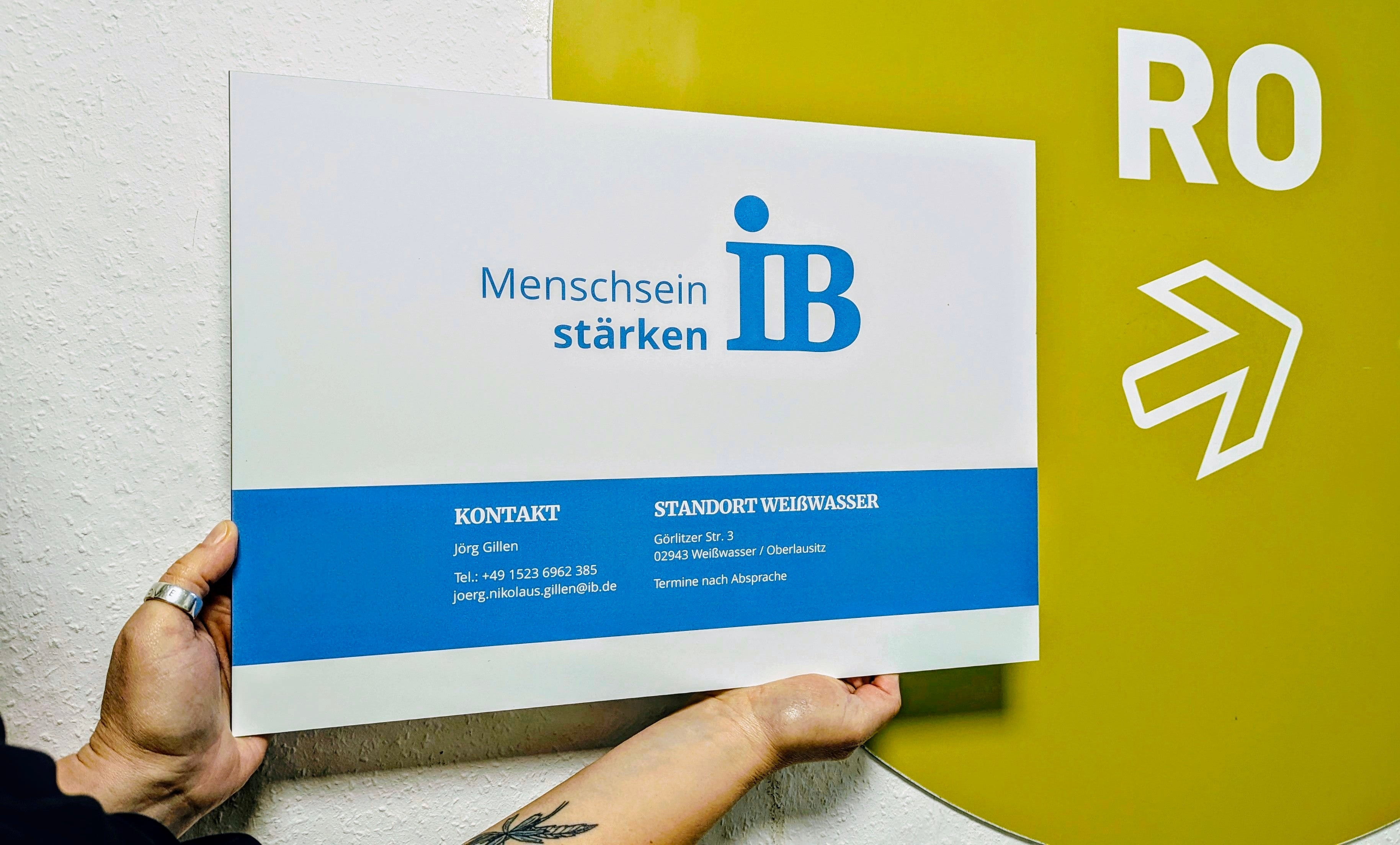 Firmenschild Alu oder Acrylglas  |  inkl.  Bohrungen & Abstandhalter, Datencheck & Druck - Bild 16