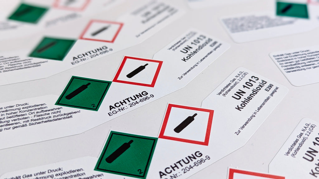 Kältemittel Gemisch R134 A UN 3159 | Gefahrgut Kennzeichnung Aufkleber | ADR & DIN EN ISO | Personalisierung - Bild 3