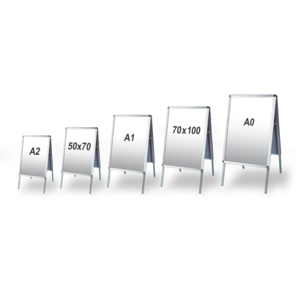 Alu-Line Gehwegaufsteller – Kundenstopper aus Aluminium - Bild 2