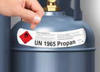 Propangas UN 1965  | Gefahrgut Kennzeichnung Aufkleber | ADR & DIN EN ISO | Personalisierung - Bild 2