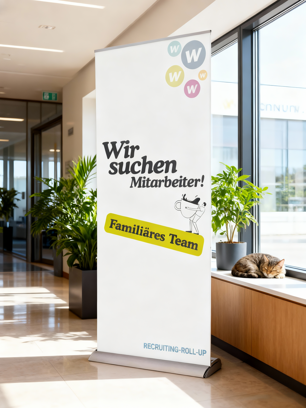 Recruiting  Roll-up, ink. Entwurf und Druck | Kostenlose Versand DE - Bild 2
