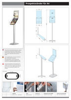 Alu Prospektständer vertikal mit Infotop, inkl. Druck und A4-Infohalter - Bild 6