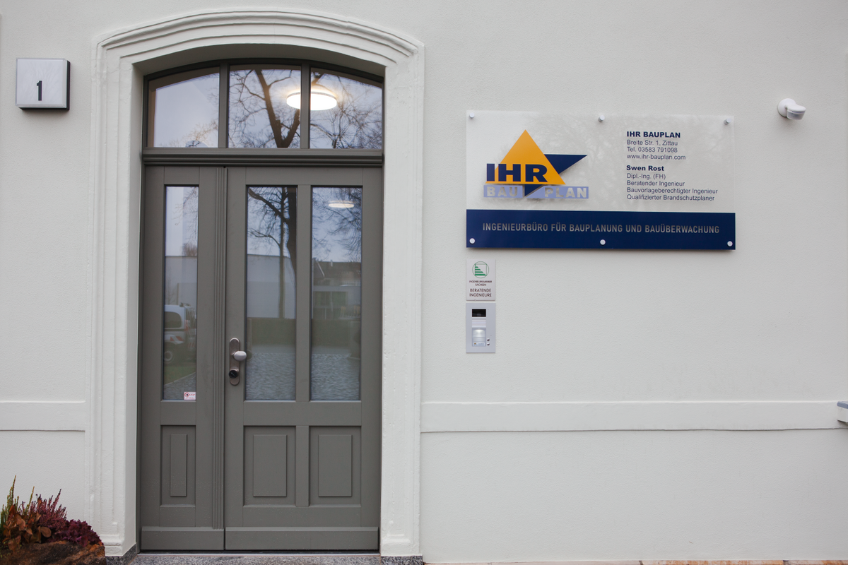 Firmenschild Alu oder Acrylglas  |  inkl.  Bohrungen & Abstandhalter, Datencheck & Druck - Bild 10