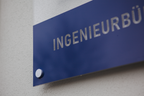 Firmenschild Alu oder Acrylglas  |  inkl.  Bohrungen & Abstandhalter, Datencheck & Druck - Bild 9
