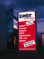 Pylon 1500 x 3000 mm gewölbt für Außenwerbung mit LED-Beleuchtung - Bild 9