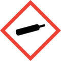 Gefahrstoffsymbol  GHS 04 „Gas unter Druck“ | Argon, Stickstoff,  Helium  | CLP ADR Gefahrgut Kennzeichnung
