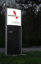 Pylon 1500 x 3000 mm gewölbt für Außenwerbung mit LED-Beleuchtung - Bild 12