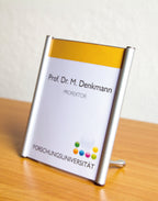 Türschild leicht gewölbt mit runden Randelementen in silber - Bild 7