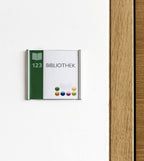 Türschild  mit eckigen Randleisten in silber - Bild 4