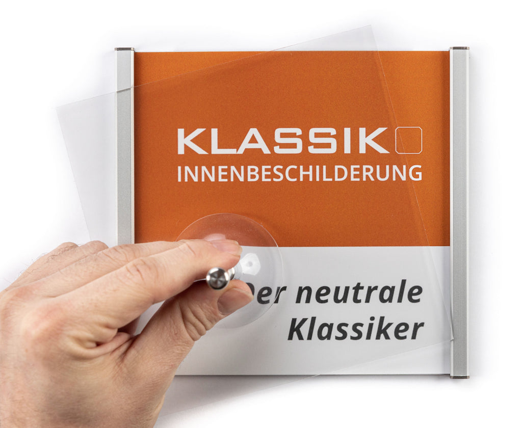 Türschild  mit eckigen Randleisten in silber - Bild 6