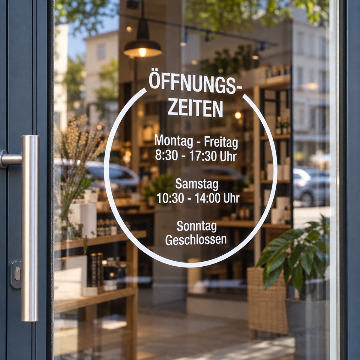 Öffnungszeiten im Kreis