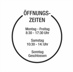 Öffnungszeiten im Kreis